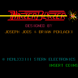 Mazer Blazer (set 1) Title Screen